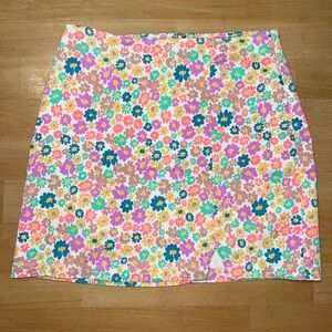 Wild Fable Multicolor Floral Mini Skirt